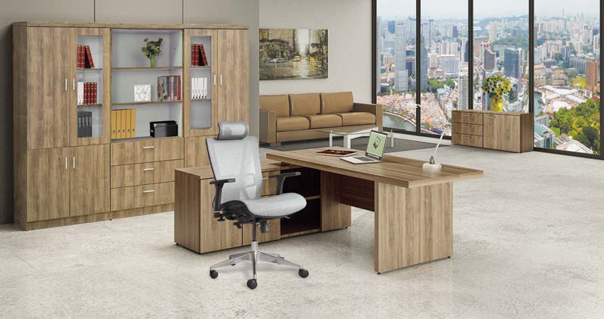 Bàn giám đốc liền hộc tủ gỗ BGĐ07