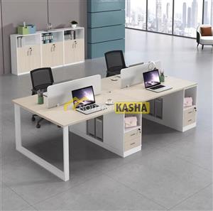 Bàn cụm 4 văn phòng có hộc tủ BC206