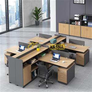 Bàn cụm 6 văn phòng lớn BC163
