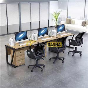 Bàn cụm ba văn phòng BC235