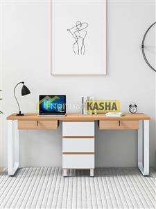 Bàn cụm chân bo có hộc tủ BC219