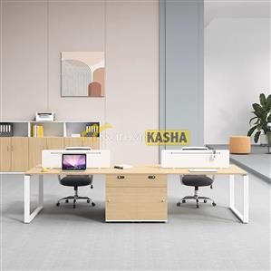 Bàn cụm chân sắt vuông BC204