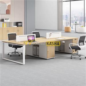 Bàn cụm văn phòng chân sắt BC202