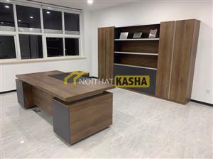 Bàn Giám Đốc L có hộc tủ BGĐ36