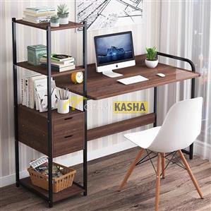 Bàn học liền kệ sắt BHS21