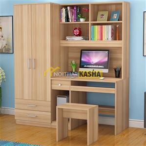 Bàn học liền kệ tủ quần áo BHS19