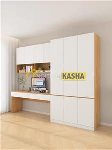 Bàn học liền tủ quần áo BHS51