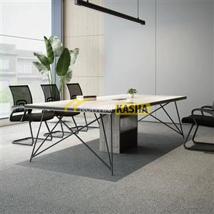 Bàn họp chân chéo 2 lớp hiện đại BH20