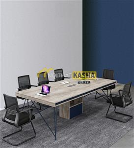 Bàn họp chân sắt chéo KSLS09
