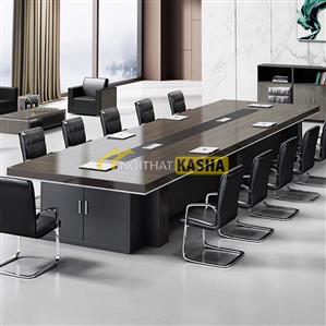 Bàn họp lớn chân ván kết hợp tủ BH67