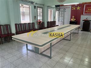 Bàn họp lớn hiện đại chân sắt chữ nhật BH120