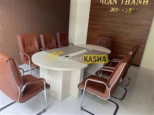 Bàn họp văn phòng kèm hộc tủ BH127