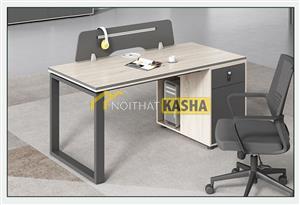 Bàn làm việc chân sắt chữ nhật KSBĐ02