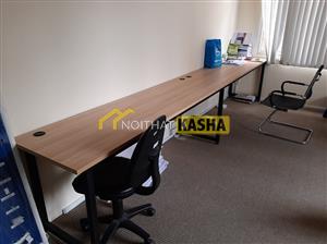 Bàn làm việc chân sắt có khung xương BLV74