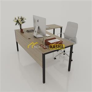 Bàn làm việc chân sắt L BLV09