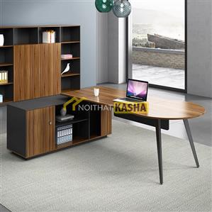 Bàn làm việc chân sắt trụ BLV148