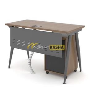 Bàn làm việc chân tròn col kèm hộc tủ BLV153