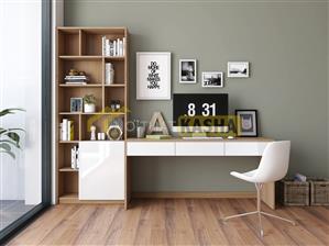 Bàn làm việc có hộc tủ cao BLV32