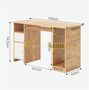 Bàn làm việc có hộc tủ kệ BLV44