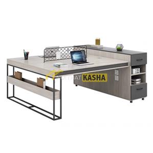 Bàn làm việc cụm 2 chân hộc tủ BC182