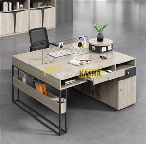 Bàn làm việc cụm 2 chân sắt kiểu chữ nhật BC159