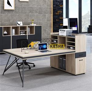 Bàn làm việc cụm 2 chỗ có kệ BC198