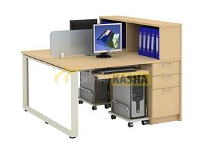 Bàn làm việc cụm 2 chỗ có kệ hồ sơ BC07