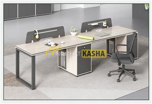 Bàn làm việc cụm 2 người chân sắt chữ nhật KSBĐ04