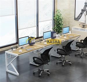 Bàn làm việc cụm 3 người chân chữ K KSCK03