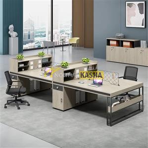 Bàn làm việc cụm 4 chân sắt kiểu BC144