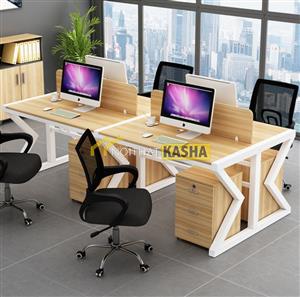 Bàn làm việc cụm 4 chân sắt kiểu chữ K BC115