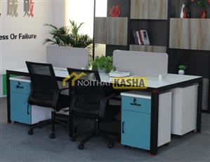 Bàn làm việc cụm 4 có hộc tủ BC39