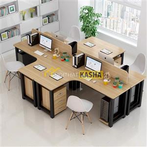 Bàn làm việc cụm 4 L BC43