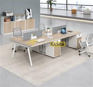 Bàn làm việc cụm 4 người chân chữ V KSCV03