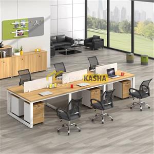 Bàn làm việc cụm 4 người có vách ngăn BC11