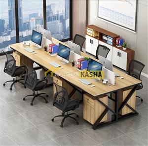 Bàn làm việc cụm 6 người chân chữ K KSCK06