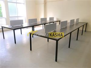 Bàn làm việc cụm 8 chân sắt kiểu chữ U BC124