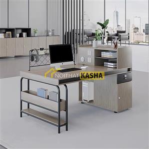 Bàn làm việc đơn chân sắt kiểu BLV127