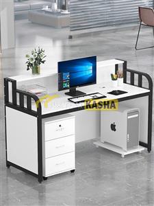 Bàn làm việc văn phòng màu trắng BLV176