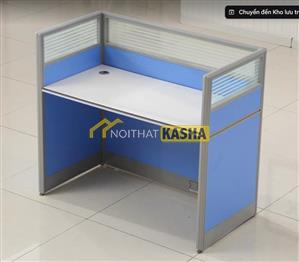 Bàn làm việc văn phòng vách ngăn nhựa BLV179