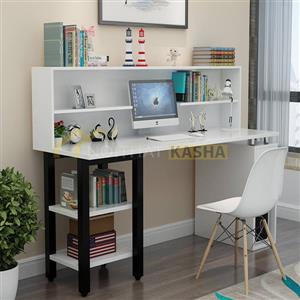 Bàn liền kệ sách chân sắt BHS03