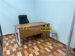 Bàn nhân viên chân sắt có tủ BLV184