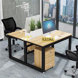 Bàn văn phòng cụm 2 chỗ ngồi kèm hộc tủ di động BC30
