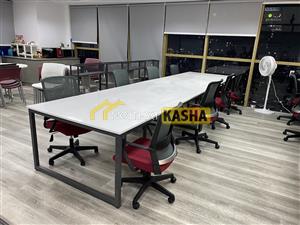 Bàn văn phòng cụm chân sắt BC217