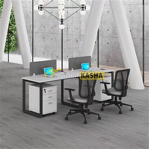 Bộ bàn làm việc cụm 2 (combo bàn + tủ )  BC57