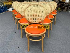 Ghế cafe nệm cam GF51