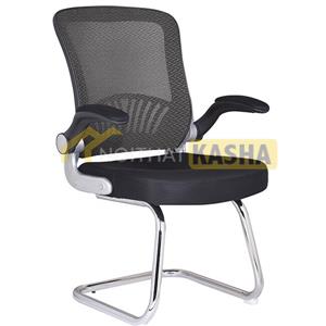 Ghế chân quỳ lưng bầu lưới đen GQ06