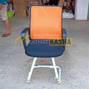 Ghế chân quỳ lưng lưới màu cam GQ04