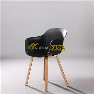 Ghế nhựa chân gỗ cafe GF47