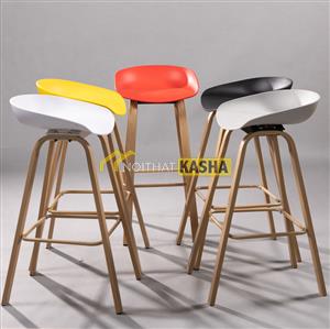 Ghế quầy bar chân gỗ GB06